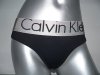 Calvin Klein Mujer Tanga Blateado Negro