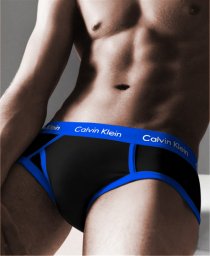 Slips Calvin Klein Hombre 365 Azul Negro