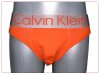 Slip Calvin Klein Hombre Steel Blateado Naranja