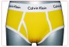 Slips Calvin Klein Hombre 365 Blanco Amarillo