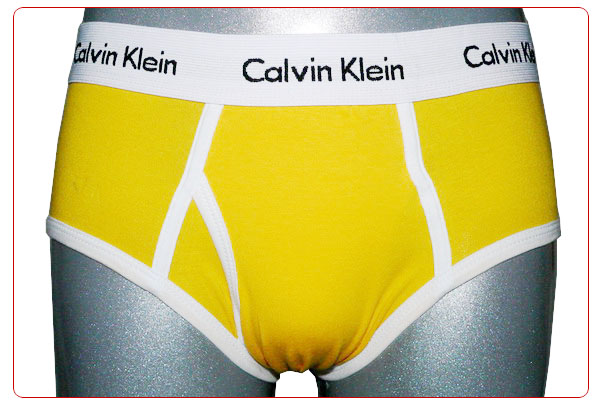 Slips Calvin Klein Hombre 365 Blanco Amarillo - Haga un click en la imagen para cerrar