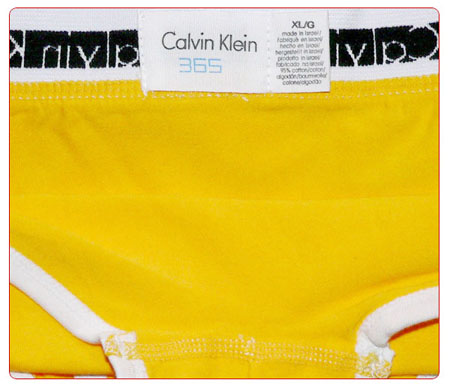 Slips Calvin Klein Hombre 365 Blanco Amarillo - Haga un click en la imagen para cerrar