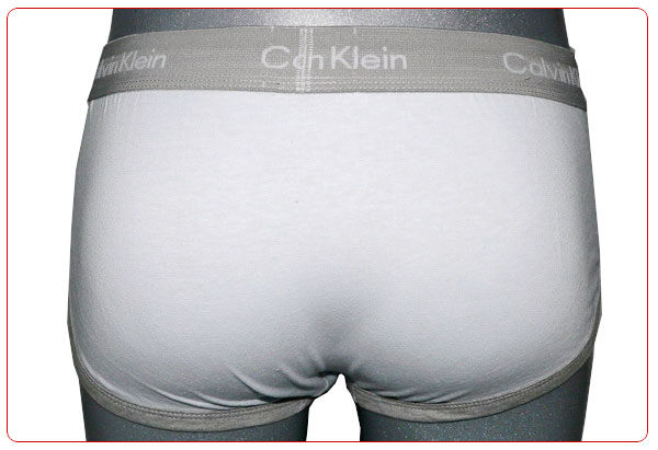 Slips Calvin Klein Hombre 365 Gris Blanco - Haga un click en la imagen para cerrar