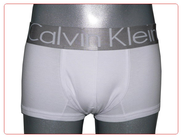 Boxer Calvin Klein Hombre Steel Blateado Blanco - Haga un click en la imagen para cerrar