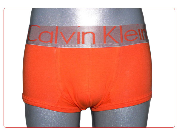 Boxer Calvin Klein Hombre Steel Blateado Naranja - Haga un click en la imagen para cerrar