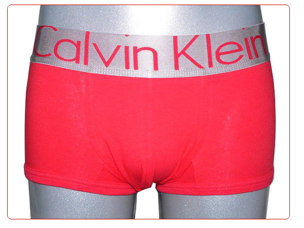 Boxer Calvin Klein Hombre Steel Blateado Rojo - Haga un click en la imagen para cerrar