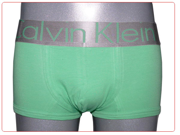 Boxer Calvin Klein Hombre Steel Blateado Verde - Haga un click en la imagen para cerrar