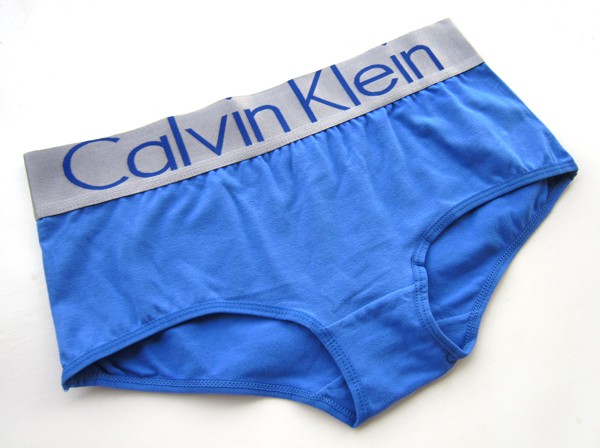 Boxer Calvin Klein Mujer Steel Blateado Azul - Haga un click en la imagen para cerrar