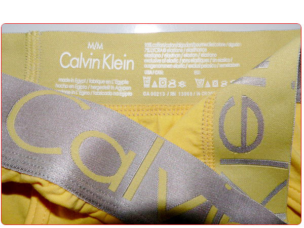Slip Calvin Klein Hombre Steel Blateado Amarillo - Haga un click en la imagen para cerrar