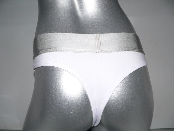 Calvin Klein Mujer Tanga Blateado Blanco - Haga un click en la imagen para cerrar
