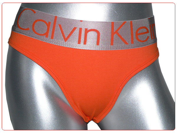Calvin Klein Mujer Tanga Blateado Naranja - Haga un click en la imagen para cerrar