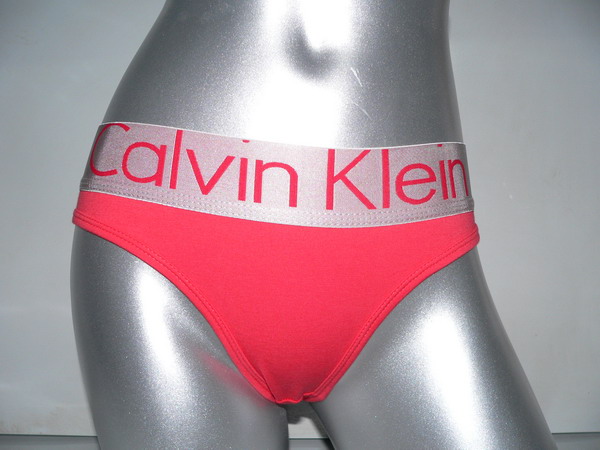 Calvin Klein Mujer Tanga Blateado Rojo - Haga un click en la imagen para cerrar