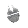 Conjunto Sujetador y Slip Calvin Klein Mujer Gris2