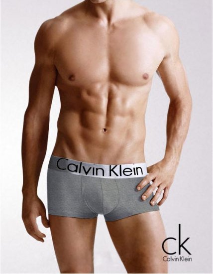 Boxer Calvin Klein Hombre Steel Blateado Negro - Haga un click en la imagen para cerrar