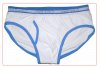 Slips Calvin Klein Hombre 365 Azul Blanco