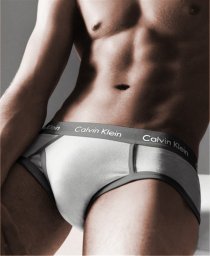 Slips Calvin Klein Hombre 365 Gris Blanco