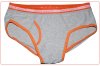 Slips Calvin Klein Hombre 365 Naranja Gris