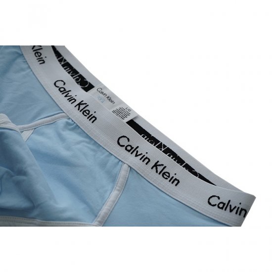 Slips Calvin Klein Hombre 365 Blanco Azul Claro - Haga un click en la imagen para cerrar