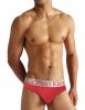 Slip Calvin Klein Hombre Steel Blateado Rojo