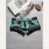 Boxer Aussiebum Hombre Colorful Negro Verde