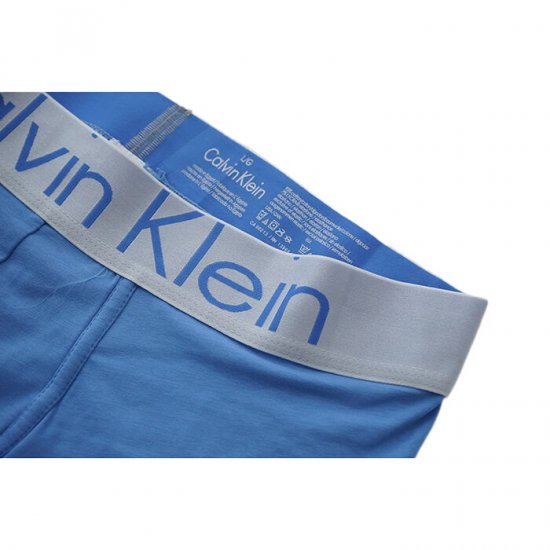 Boxer Calvin Klein Hombre Steel Blateado Azul - Haga un click en la imagen para cerrar
