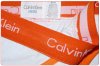 Slips Calvin Klein Hombre 365 Naranja Blanco