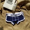 Boxer Aussiebum Hombre Apagado Azul Blanco