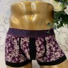 Boxer Aussiebum Hombre Colorful Negro Violeta
