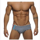 Slip Natacion Addicted Hombre Azul Oscuro Blanco