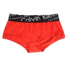 Boxer Calvin Klein Mujer Steel Italico Negro Rojo