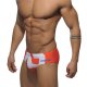 Slip Natacion Addicted Hombre Naranja Blanco