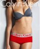 Boxer Calvin Klein Mujer Steel Blateado Rojo