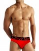 Slip Calvin Klein Hombre Steel Negro Rojo