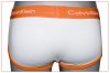 Slips Calvin Klein Hombre 365 Naranja Blanco