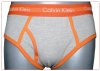 Slips Calvin Klein Hombre 365 Naranja Gris