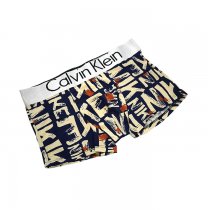 Boxer Calvin Klein Hombre 365 Prints Colors Azul Amarillo