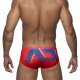 Slip Natacion Addicted Hombre Rojo Azul