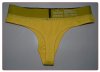 Calvin Klein Mujer Tanga Negro Amarillo