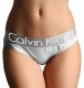 Slip Calvin Klein Mujer Steel Blateado Blanco