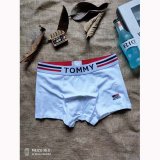 Boxer Tommy Hombre Blanco Rojo Negro