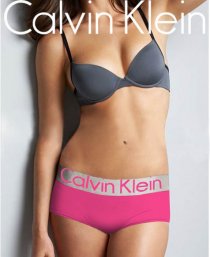 Boxer Calvin Klein Mujer Steel Blateado Rosa