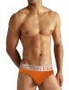 Slip Calvin Klein Hombre Steel Blateado Naranja