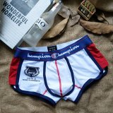 Boxer Champion Hombre Blanco Rojo Azul