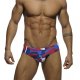 Slip Natacion Addicted Hombre Camuflaje Azul