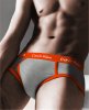 Slips Calvin Klein Hombre 365 Naranja Gris