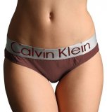 Slip Calvin Klein Mujer Steel Blateado Marron