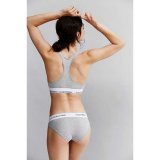 Conjunto Sujetador y Slip Calvin Klein Mujer Blanco Gris