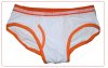 Slips Calvin Klein Hombre 365 Naranja Blanco