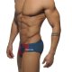 Slip Natacion Addicted Hombre Apagado Azul Rojo