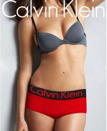 Boxer Calvin Klein Mujer Steel Negro Rojo